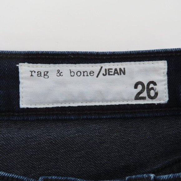 Rag & Bone Womens 26 O Ring Dive Capri High Rise Crop Black Brook Denim Jeans - Picture 7 of 12